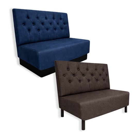 Restaurangsoffa Stockholm New, Chesterfield, längd 120 cm