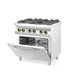 Gasspis Kitchen Line, 4 brännare, konvektionsugn, 3000 W, 230 V