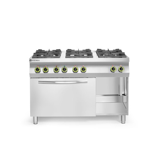 Gasspis Kitchen Line, 6 brännare, konvektionsugn, 3000 W, 230 V