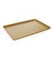 Displayfat, aluminium, guld
