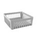 Diskmaskinskorg, glas, 40x40x11 cm, polypropen, stödben, grå