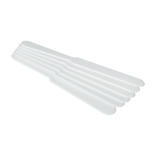 Skumkniv BarUp, 6-pack, till öl, 23,5x2,6 cm, vit