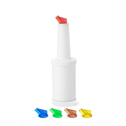 Store & Pour-flaska BarUp, 5 färgade pipar, 0,8 liter