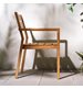 Karmstol Delia, teak
