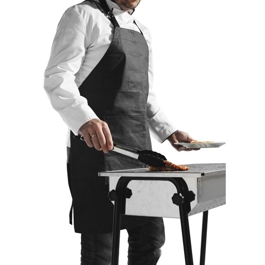 Grillförkläde, 81x66 cm, svart