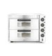 Pizzaugn, dubbel, 3000 W, 230 V, analog