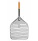 Pizzaspade, aluminium, kort handtag, perforerad