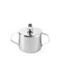 Sockerskål, med lock, rostfritt stål, dia 8,5 cm, 30 cl