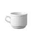Espressokopp Flora, porslin, vit, 12 cl