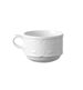 Cappuccinokopp Flora, porslin, vit, 18 cl