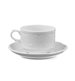 Cappuccinokopp Flora, porslin, vit, 18 cl