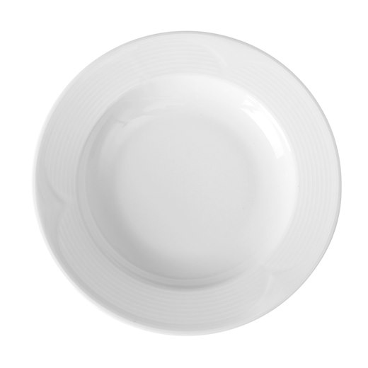 Tallrik Saturn, djup, vit