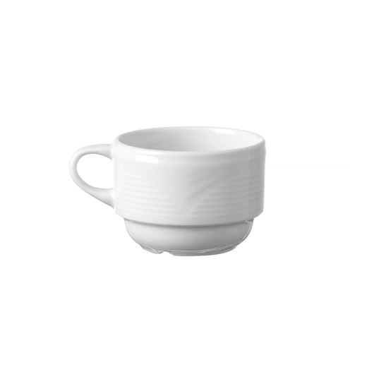 Espressokopp Saturn, porslin, vit, 9 cl