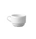 Espressokopp Saturn, porslin, vit, 9 cl