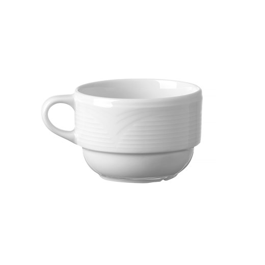 Kaffekopp Saturn, porslin, vit, 23 cl