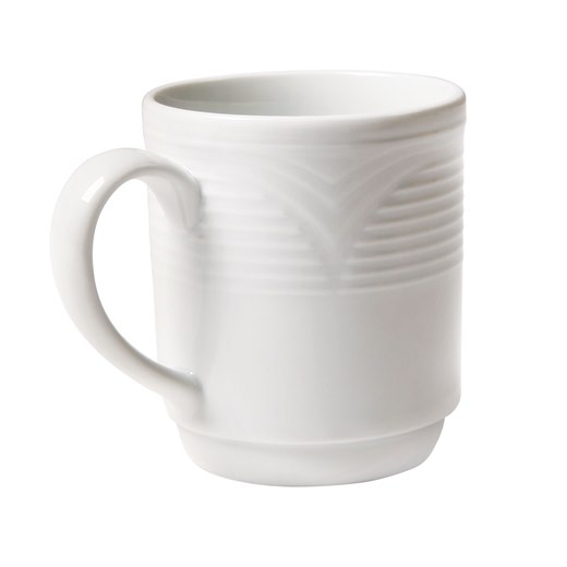 Kaffemugg Saturn, porslin, vit, 22 cl