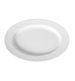 Serveringsfat Karizma, porslin, oval, vit