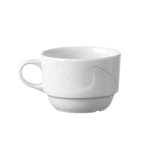 Cappuccinokopp Karizma porslin, vit, 17 cl