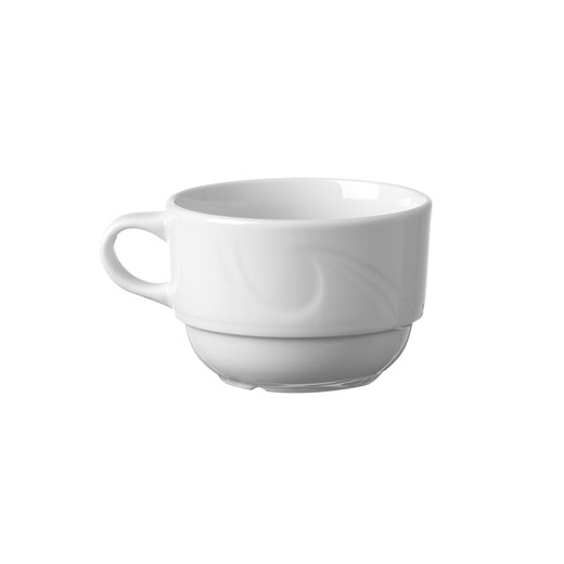 Kaffekopp Karizma, porslin, vit, 23 cl