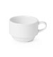 Cappuccinokopp Delta, porslin, vit, 17 cl