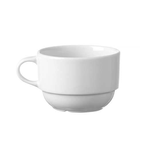 Espressokopp Delta, porslin, vit, 9 cl