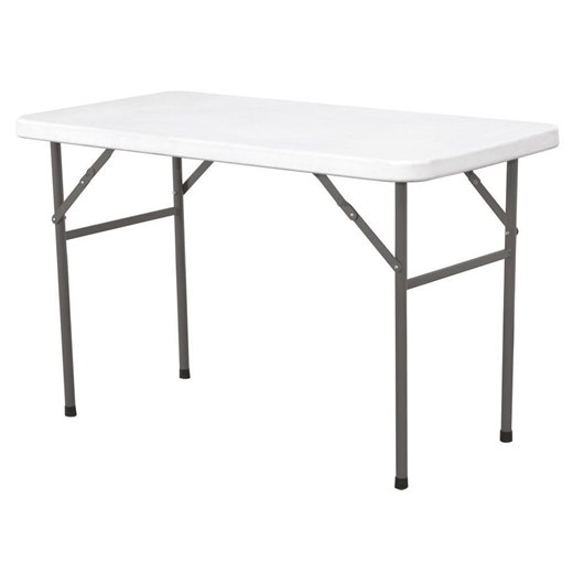 Bord Amerbox, fällbart, vit, 122x61x74 cm