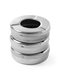 Askfat, med lock, rostfritt stål, dia 9 cm, 3-pack
