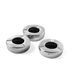 Askfat, med lock, rostfritt stål, dia 9 cm, 3-pack