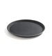 Serveringsbricka, polyester, non-slip, rund, svart