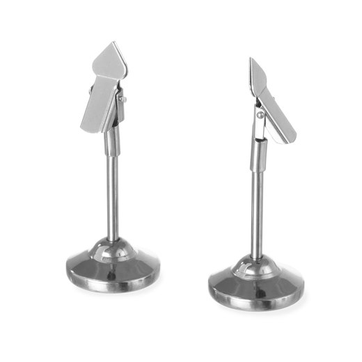 Menyställ, med klämma, rostfritt stål, dia 4 cm, höjd 10,4 cm, 2-pack