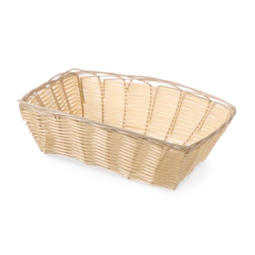 Brödkorg, rektangulär, konstrotting, 22,5x15x6,5 cm