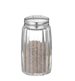 Pepparströare, glas, lock i rostfritt stål, dia 4 cm, 6-pack