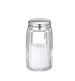 Saltströare, glas, lock i rostfritt stål, dia 4 cm, 6-pack