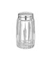 Salt- och pepparströareset, glas med lock i rostfritt stål, dia 4 cm