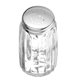 Salt- och pepparströareset, glas med lock i rostfritt stål, dia 4 cm