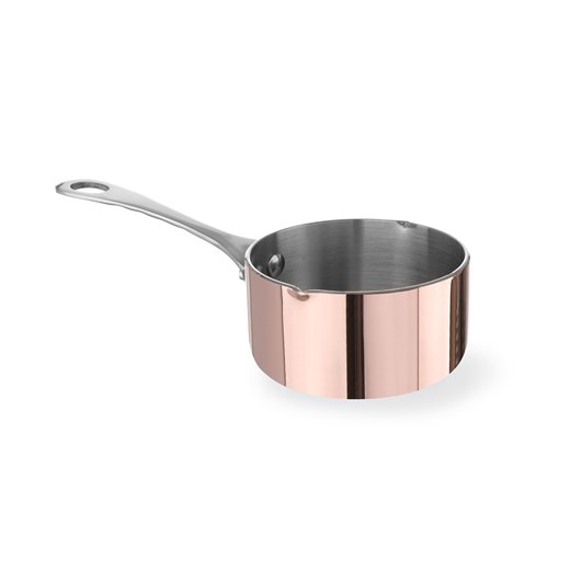 Kastrull Mini, med hällpip, aluminium, rostfritt stål, koppar