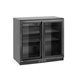 Backbar-kyl Arktic, svart, skjutdörrar, 160 W, 220 V, 158 liter