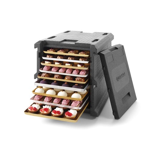 Termobox Profi Line, svart, kapacitet 60x40 cm x9, 128 liter