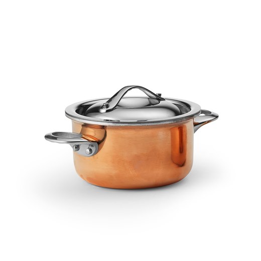Minikittel, rostfritt stål/koppar, dia 10 cm, 0,4 liter