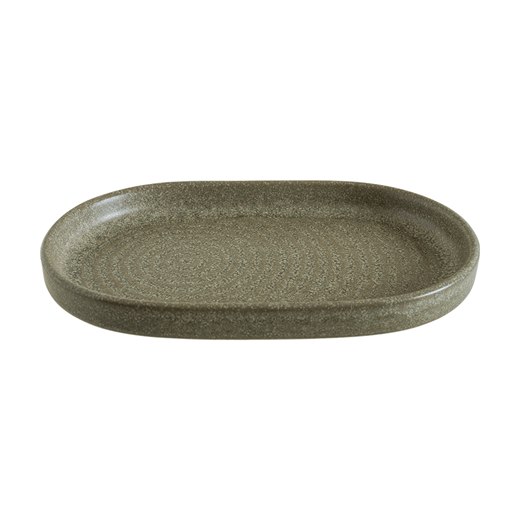 Tallrik Adelfa, flat, oval, med upphöjd kant