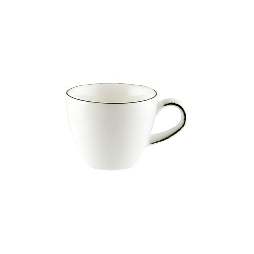 Espressokopp Retro, 8 cl, svart kant