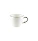 Espressokopp Retro, 8 cl, svart kant