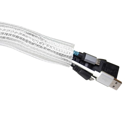 Kabelstrumpa Axessline Cable Cover på rulle, flätad, dia 2,5 cm, 25 meter