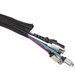 Kabelstrumpa Axessline Cable Cover på rulle, flätad, dia 2,5 cm, 25 meter