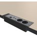 Uttagslist Axessline Outlet Strip, typ F, 2 eluttag, 2 USB-A laddare, 1 data, svart