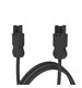 Förlängningskabel Axessline Extension Cord, 2 3PC, svart
