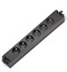 Uttagsmodul Axessline Outlet Connect, typ F, 6 eluttag, 3PC, svart