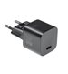 Väggadapter Axessline, svart, 1 USB-C