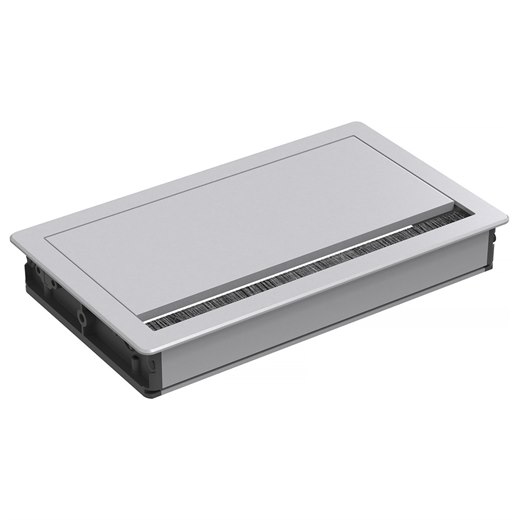 Bordslock Axessline Single Lid, 19,5x11,6 cm, silver