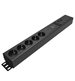 Uttagslist Axessline Outlet Strip, typ F, 5 eluttag, 2 USB-C laddare, max 30W, 1 USB-C port, 1 HDMI, 2 data, svart